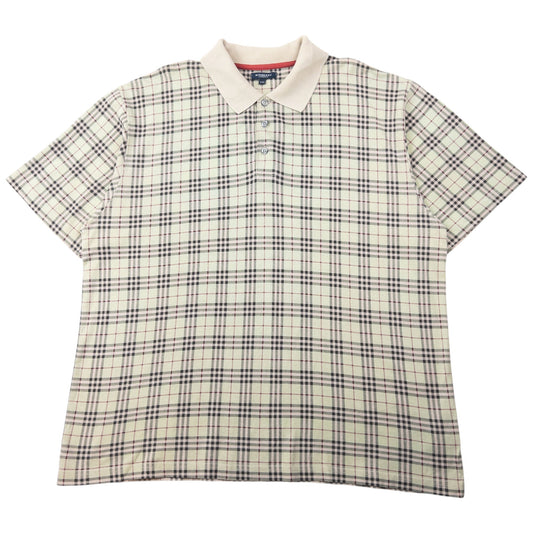 Vintage 2000s Burberry Nova Check Polo Shirt Size XXL | XXL, Beige