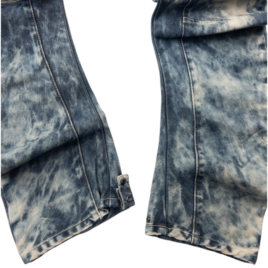 Vintage PPFM Curved Stacked Leg Denim Jeans Size W33