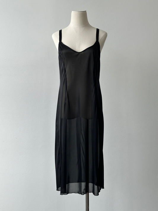 Vintage 2000s Sheer Midi Slip Dress - S-M