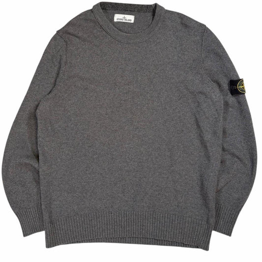 Stone island dark grey knitted pullover sweatshirt (XXXL) | XXXL, Grey