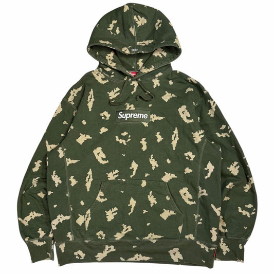 Supreme Olive Russian Digi camo box logo hoodie (L) | Large, Camo