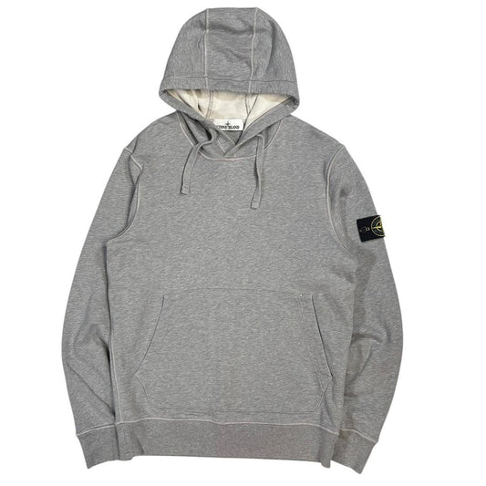Stone island grey pullover hoodie (M) | Medium, Grey