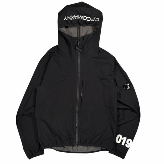 CP Company black Pro-Tek hood spellout jacket (M) | Medium, Black