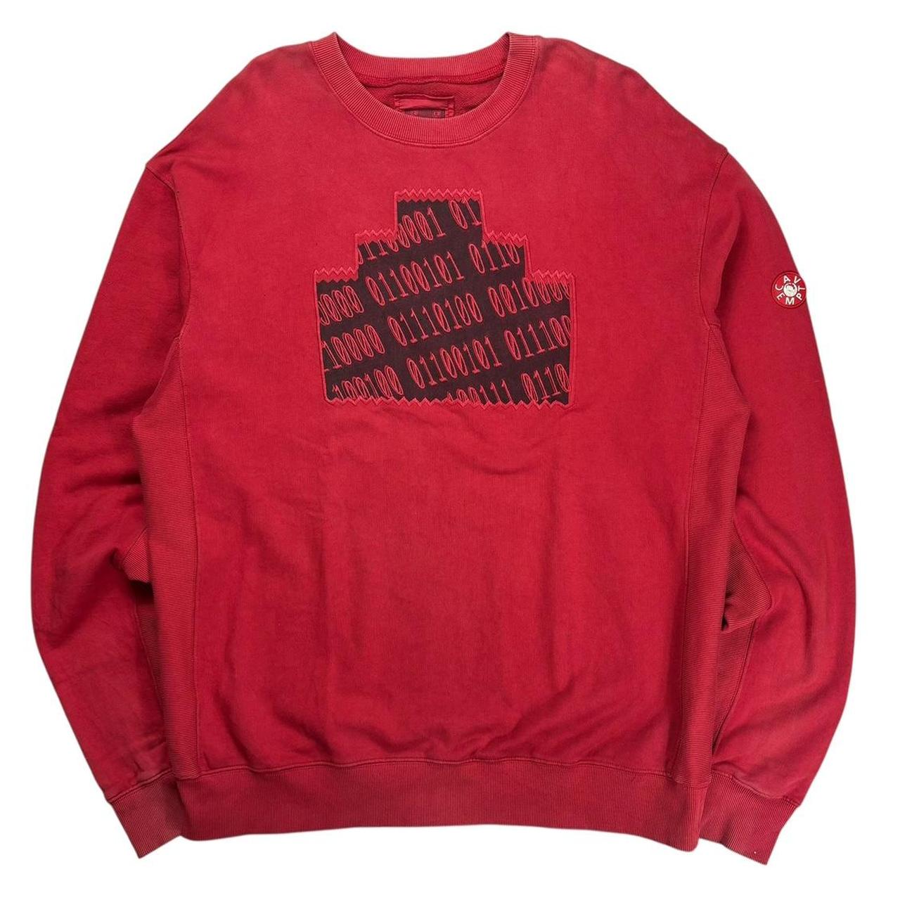 Cav empt embroidered pullover sweatshirt (XL) | Default Title, Red 