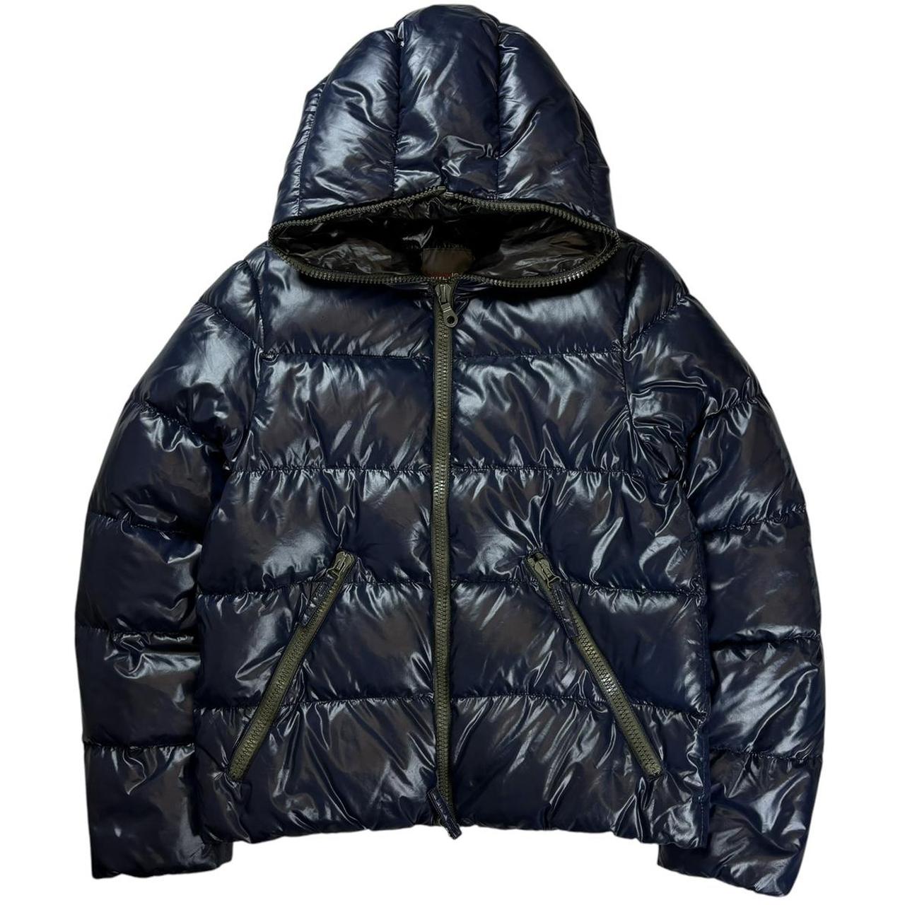 Duvetica Zip Down Jacket Duvetica Full Zip Navy Down Puffer