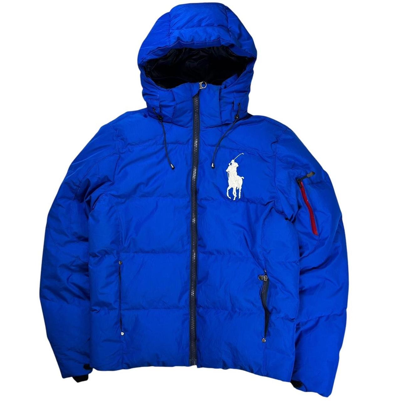 ジャケット・アウター Ralph Lauren BIG pony fooded down best Ralph Lauren blue big pony down puffer jacket (S) – Known Source