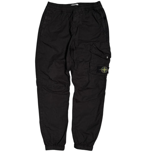 Stone island black cargo trousers (W30) | Default Title, Black
