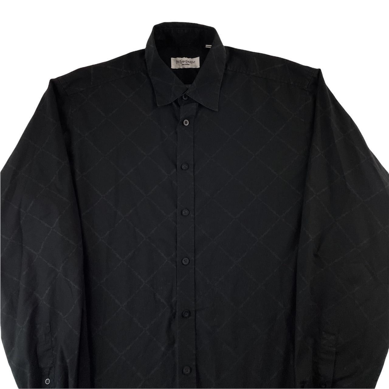 トップス 90s~ Yves saint laurent dress shirt Vintage YSL Yves Saint Laurent monogram button shirt size XL | XL