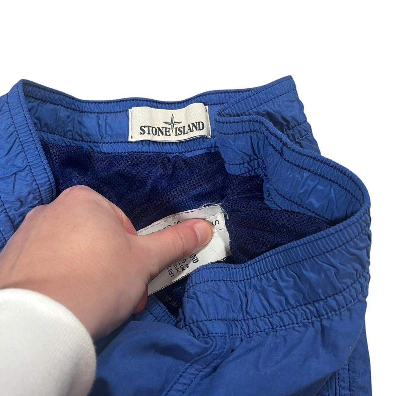 Stone island blue nylon metal swim shorts (S) | Default Title, Blue