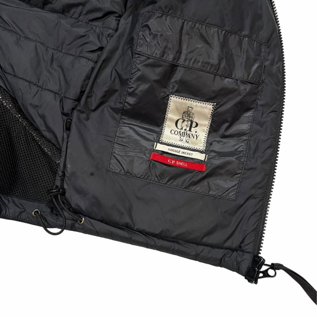 CP Company goggle down gilet (L) | Large, Black