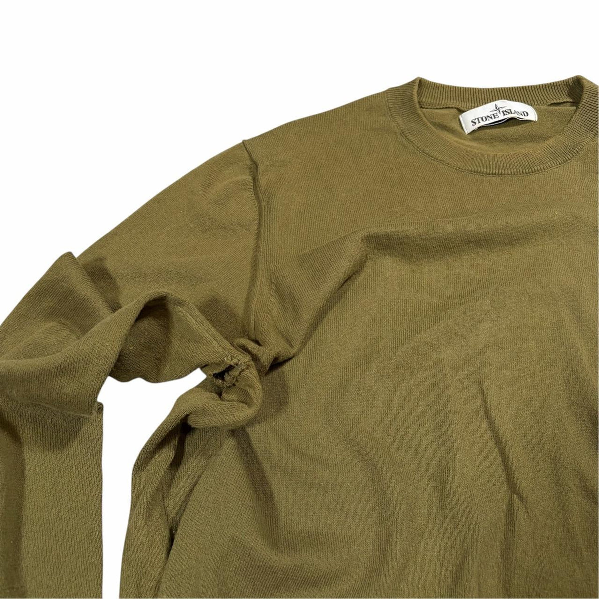Stone island knitted pullover sweatshirt (XL) | XL, Red