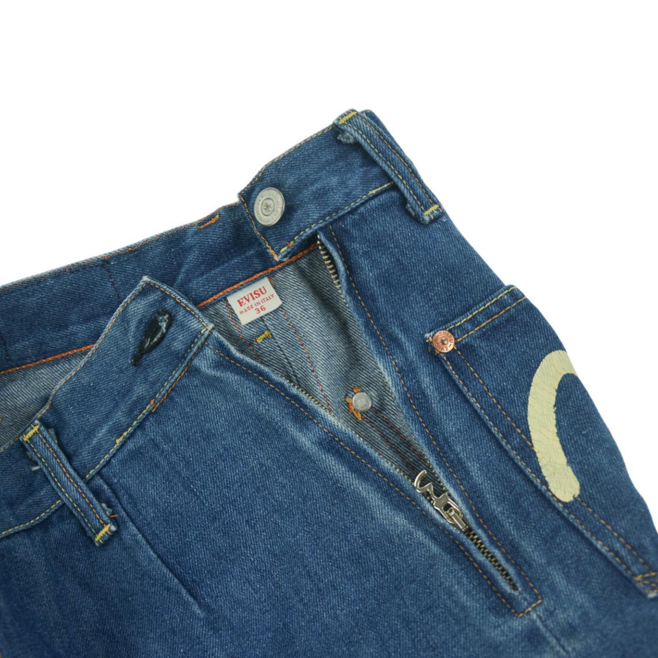 Vintage Evisu Double Gull Japanese Denim Skirt Size W24