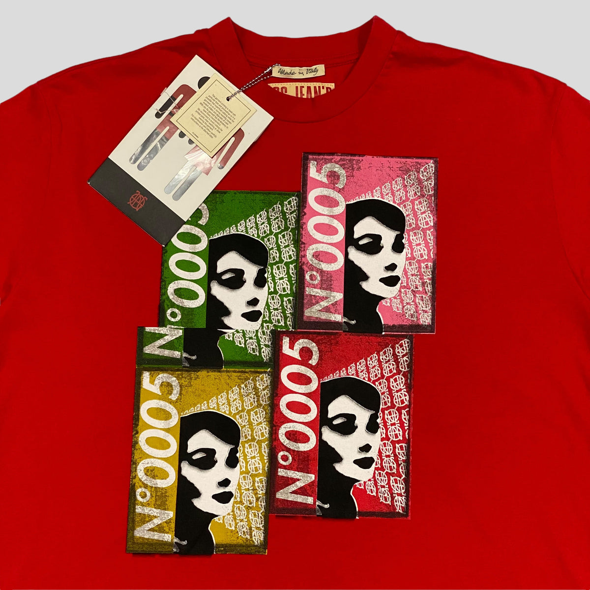JPG Jeans SS2003 No0005 Graphic T-shirt - XL & XXL | Red