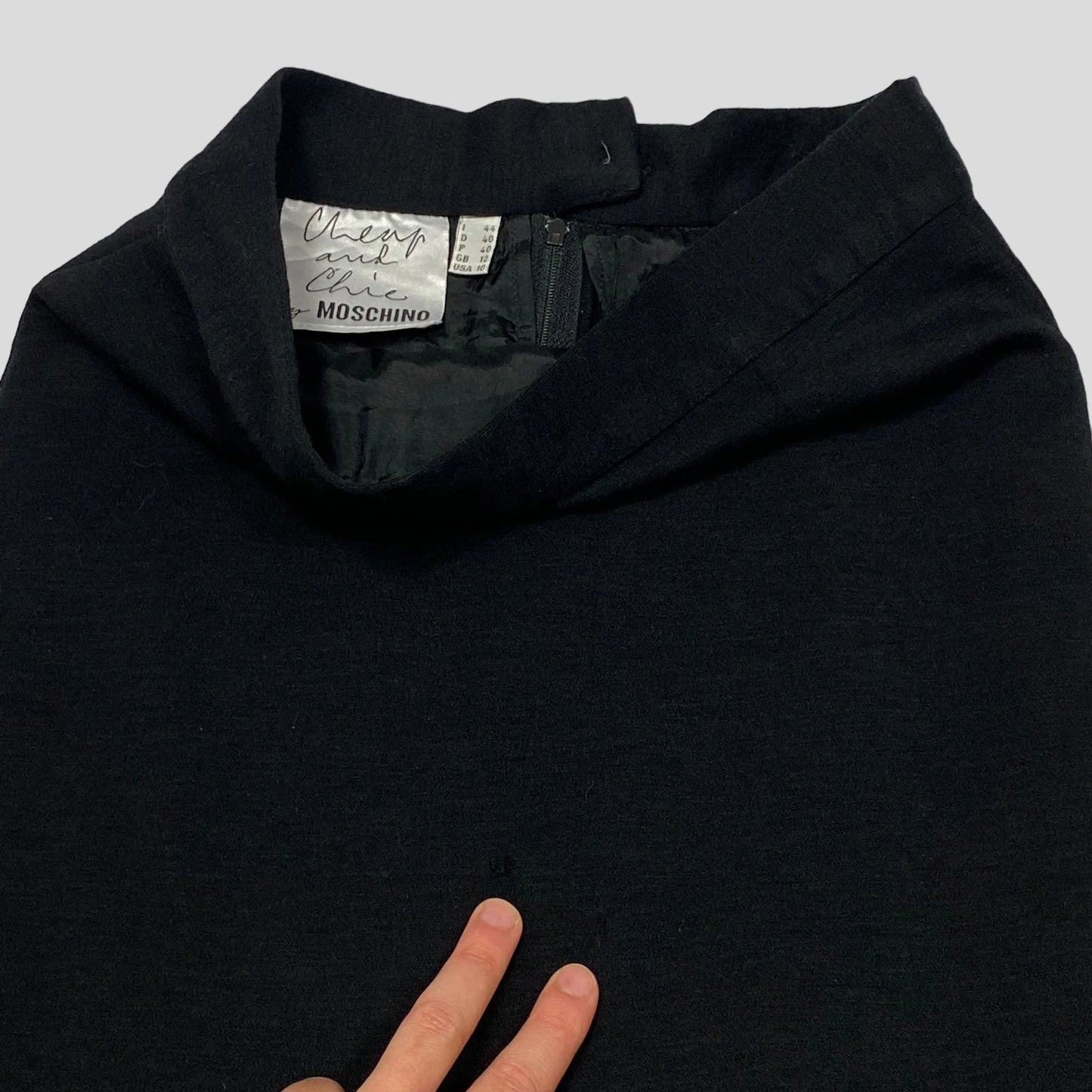 Moschino 90’s Cheap and Chic Wool Skirt - 10/12