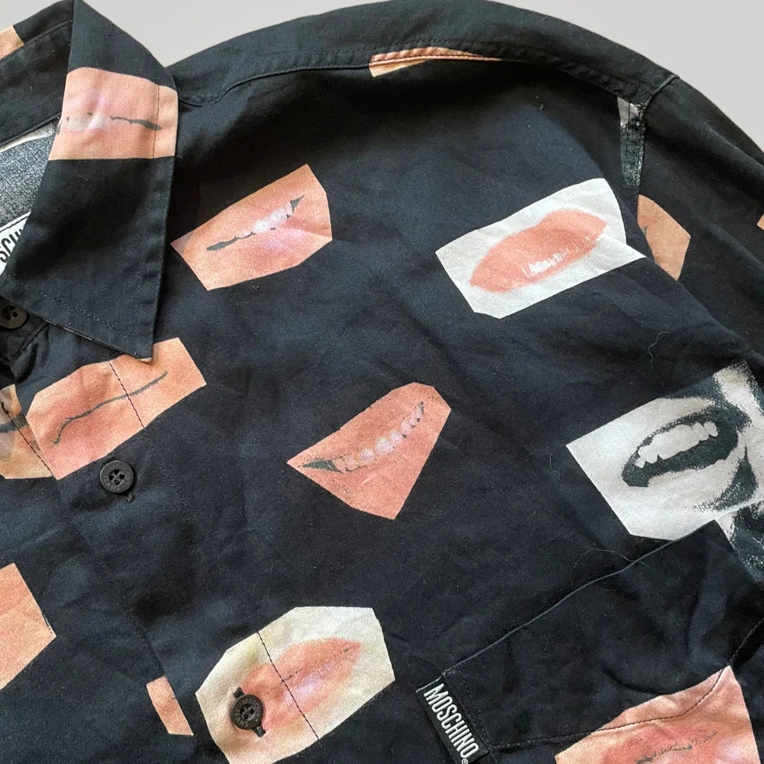 Moschino Vintage Lips Shirt XL | Default Title, Black