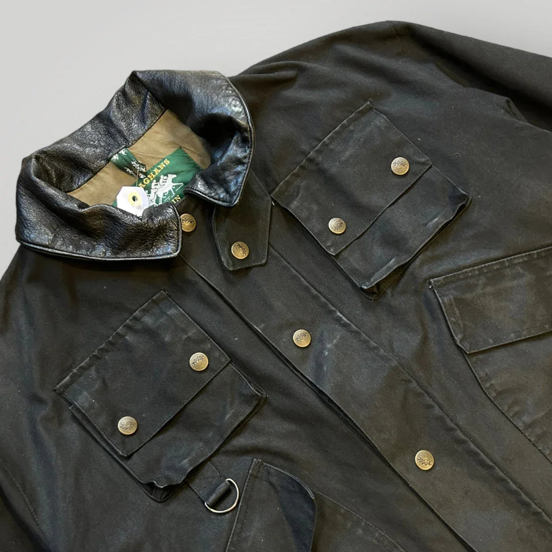 Callaghans Cropped Utility Wax Jacket XL