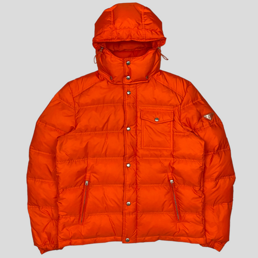 Prada Milano 2020 Orange Nylon Puffer Jacket - IT56 (L/XL)