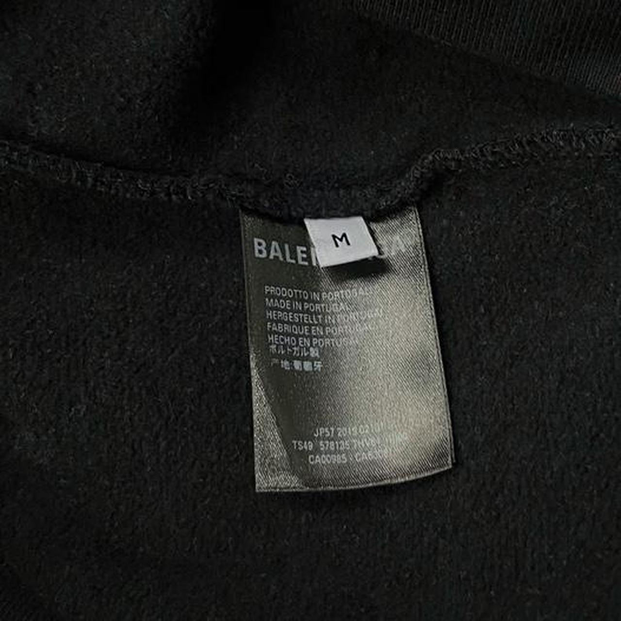 Balenciaga black Eco pullover hoodie | Medium, Black