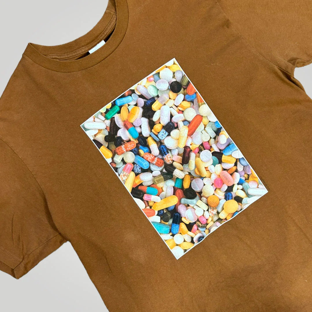 Supreme Pills T-shirt M | Default Title, Brown