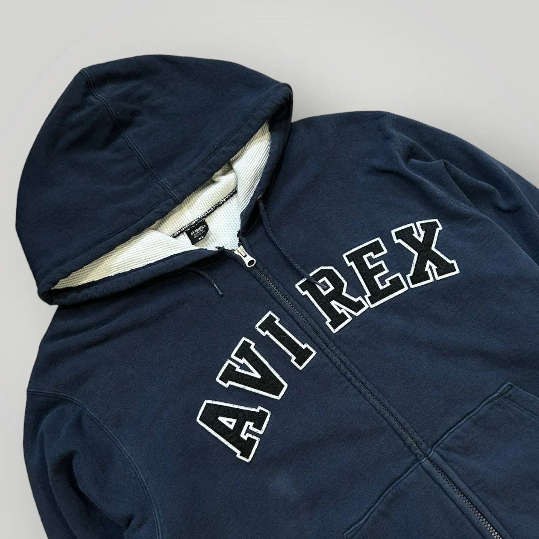 Avirex Vintage Zip Up Hoodie L/XL