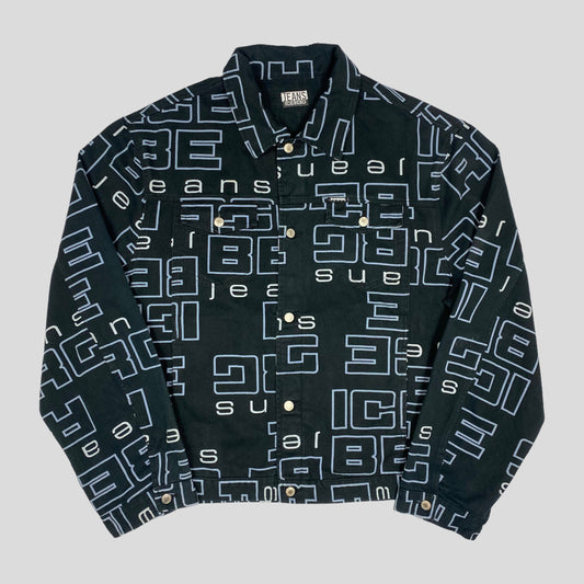 Iceberg Jeans 90’s Block Spellout Jacket - XXL | XXL, Multicoloured