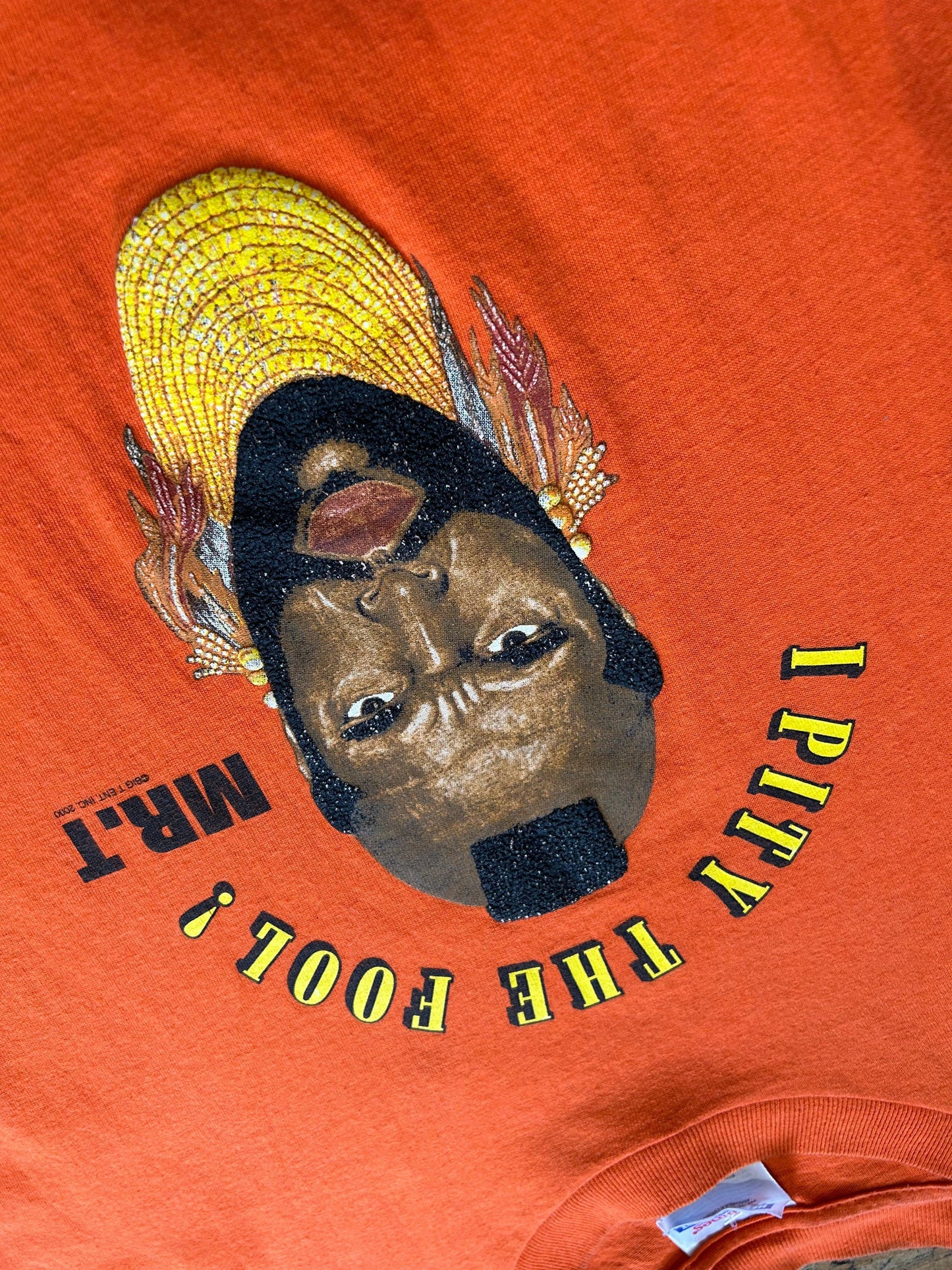 Haynes Beefy Vintage Mr T T-shirt M