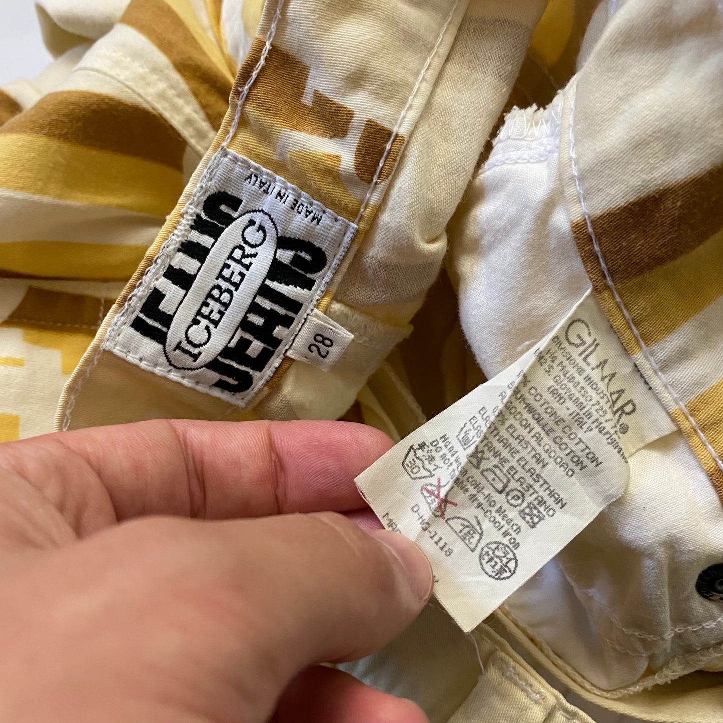 Iceberg Jeans 90’s Striped Logo Jeans - W28 | Default Title, Multicoloured