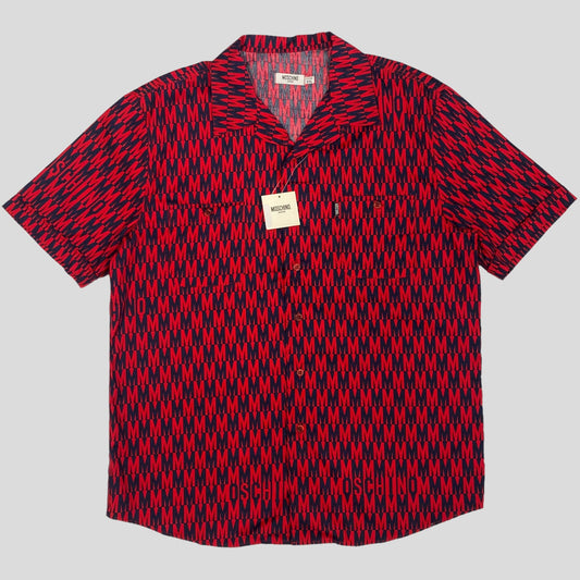 Moschino Jeans M Print Double Pocket Shirt DSWT - M-L | L (M), Navy