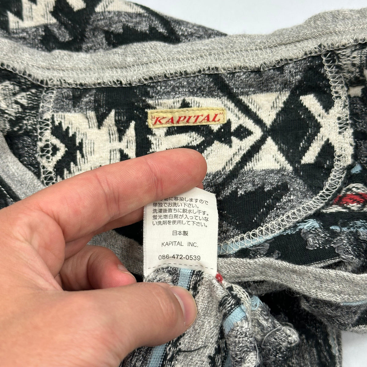 Kapital Tribal Print Vest - S | O/S, Blue