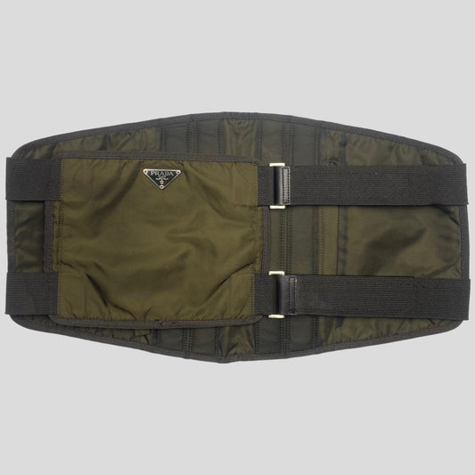 Prada 1999 Nylon Tactical Belt Bag - L | O/S, Green