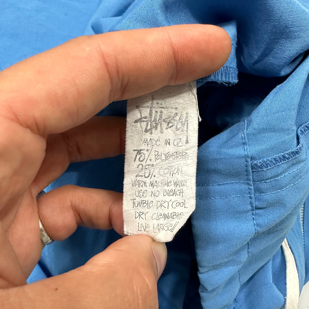 Stussy Sport 90’s Co-poly Sailing Jacket - XL | Blue