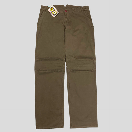 W+LT 2003 Baggy Fit Darted Trousers - 30/31 | W30, Grey