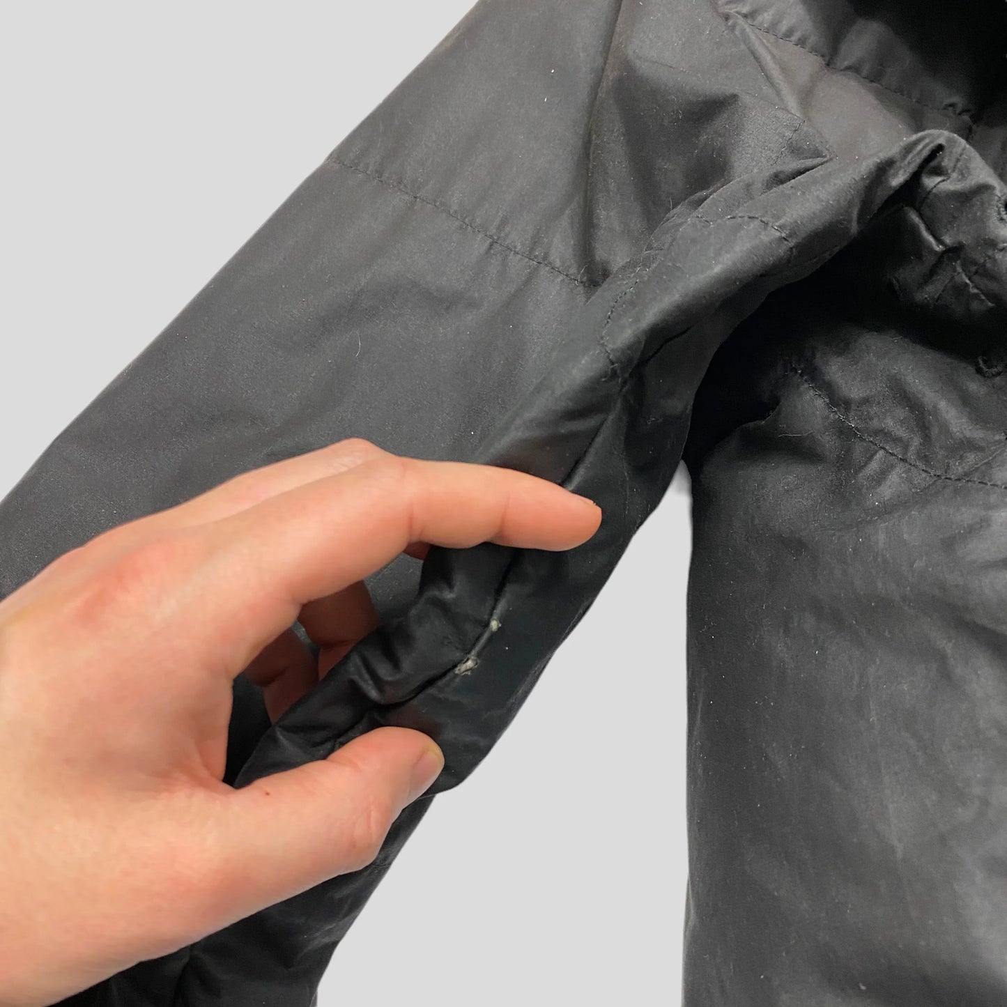 Stone Island AW99 Waxed Cotton Asymmetrical Puffer Jacket - S (M)