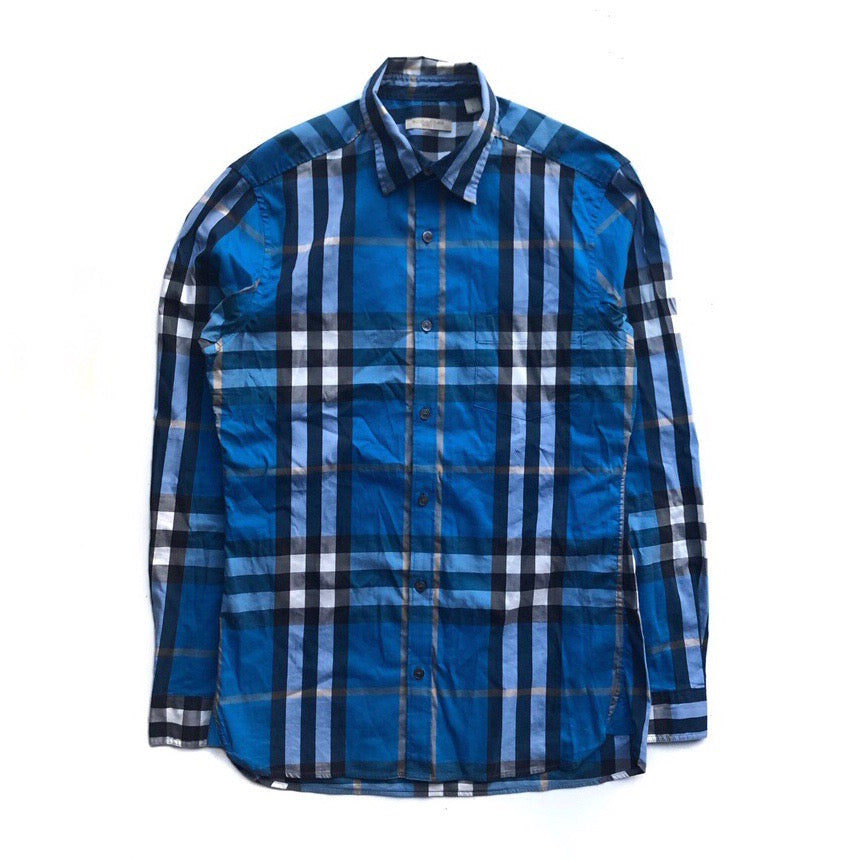 Burberry blue check shirt online