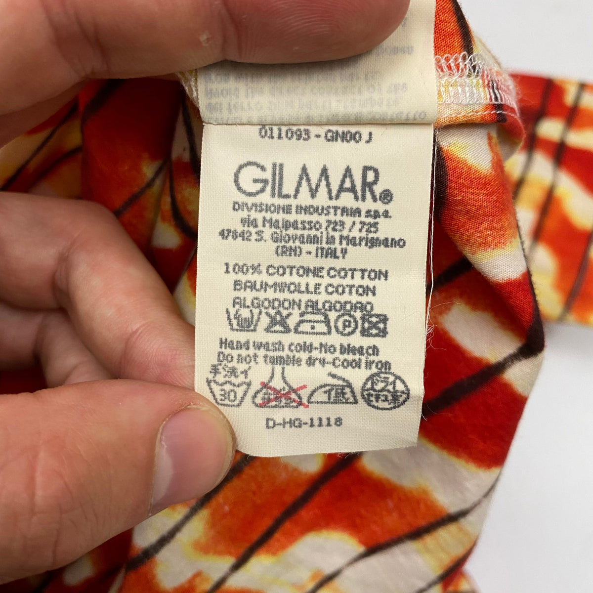 Iceberg Jeans 90’s Blaze Monogram Shirt - M | Orange