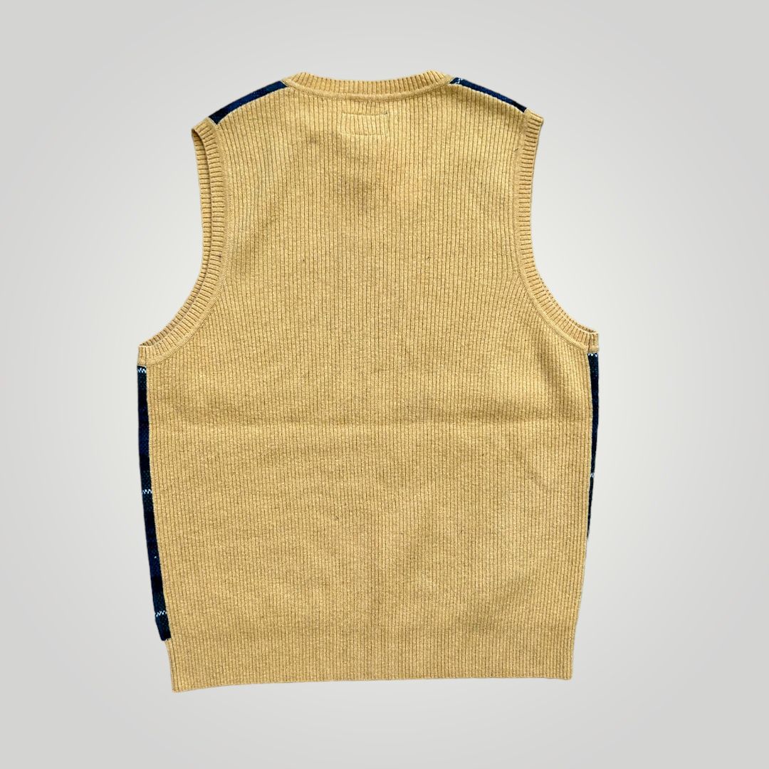 Beams Plus Check Vest L | Default Title, Tan
