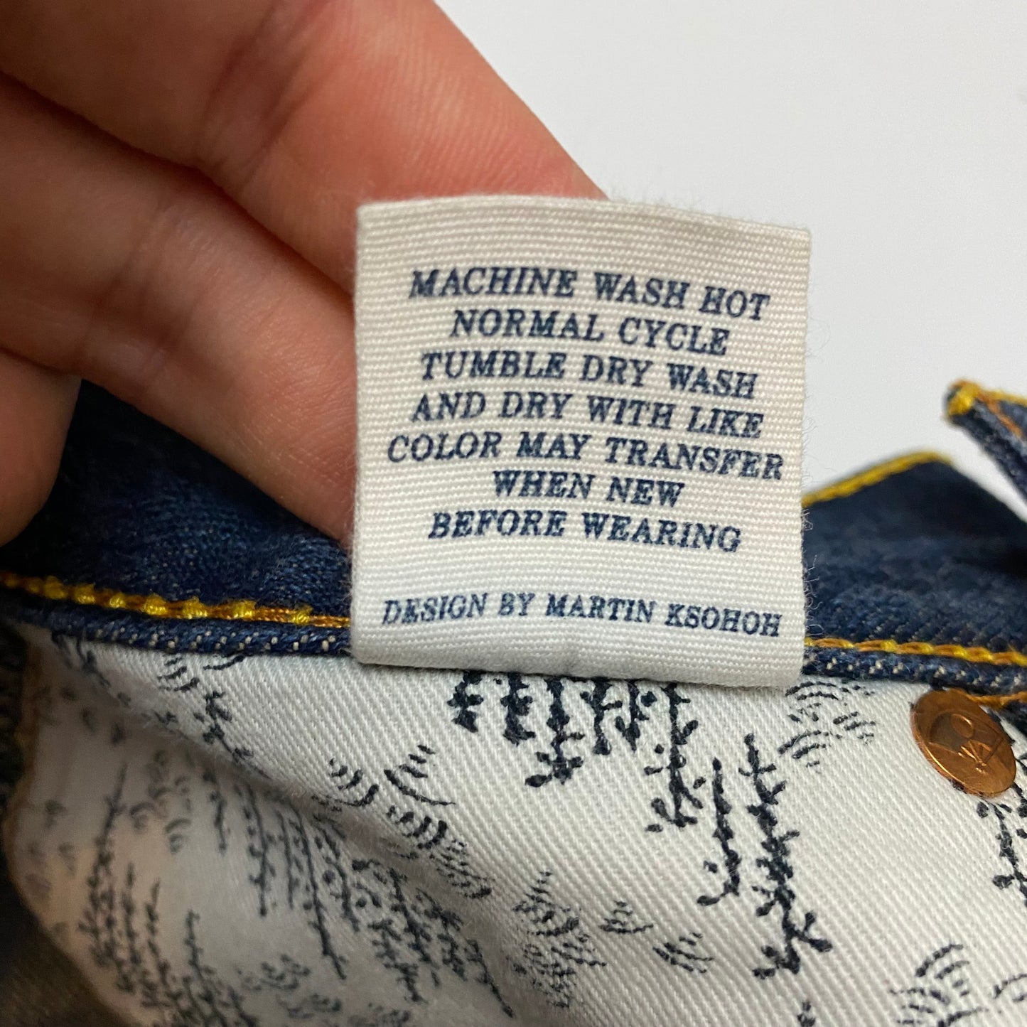RMC 00’s Embroidered Denim Jeans - w28 | Default Title, Gold