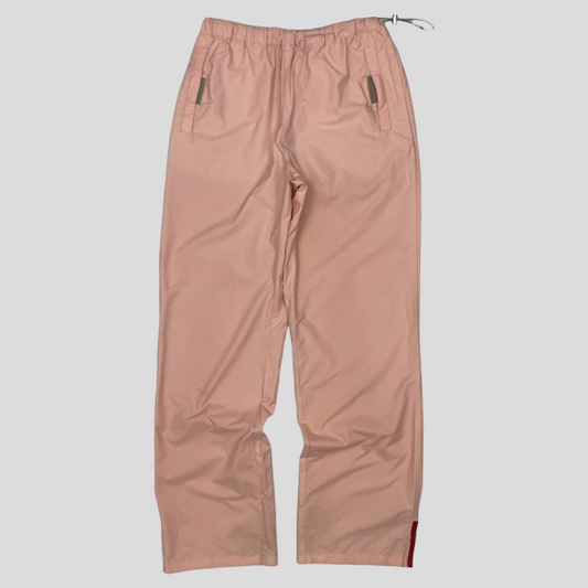 Prada Sport SS1999 Baby Pink Nylon Parachute Bottoms - W24-W30 | Small, Pink