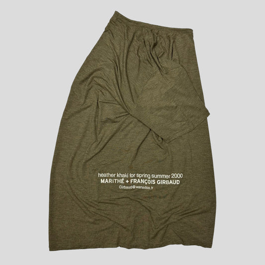 M+FG SS 2000 Heather Khaki Logo T-shirt - XL (L) | Large, Khaki