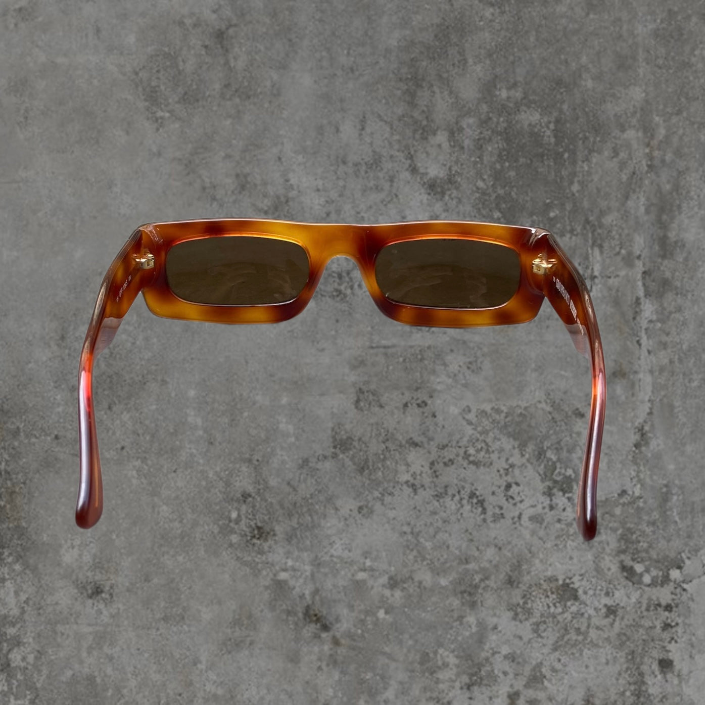 GIANFRANCO FERRE TORTOISE SHELL RECTANGLE SUNGLASSES