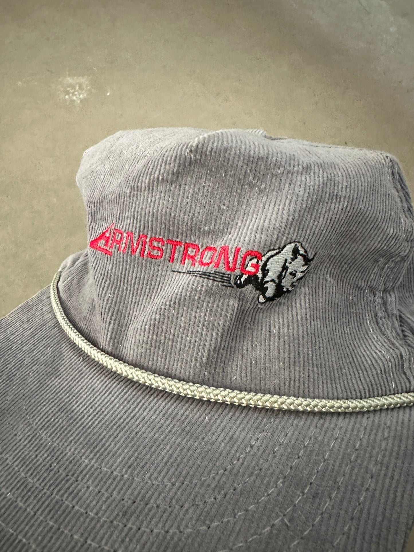 1990's Armstrong Cord Cap | O/S, Grey
