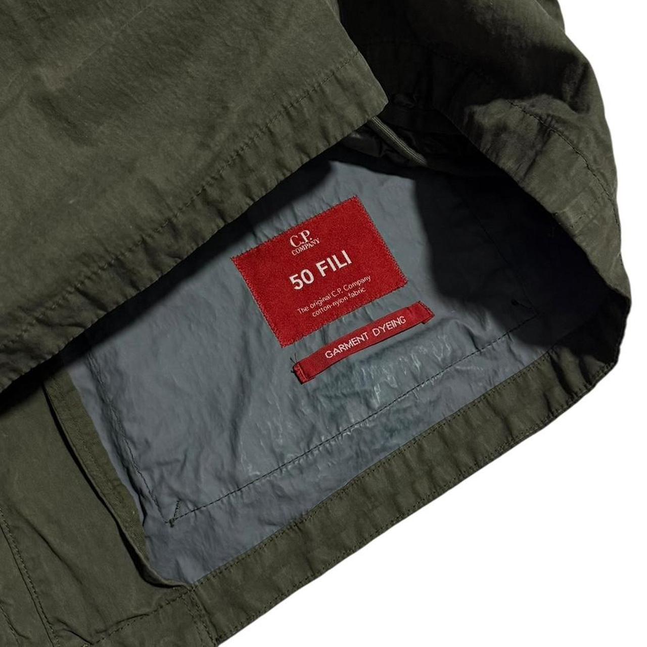 CP Company 50 Fili Goggle Jacket | Large, Olive Green