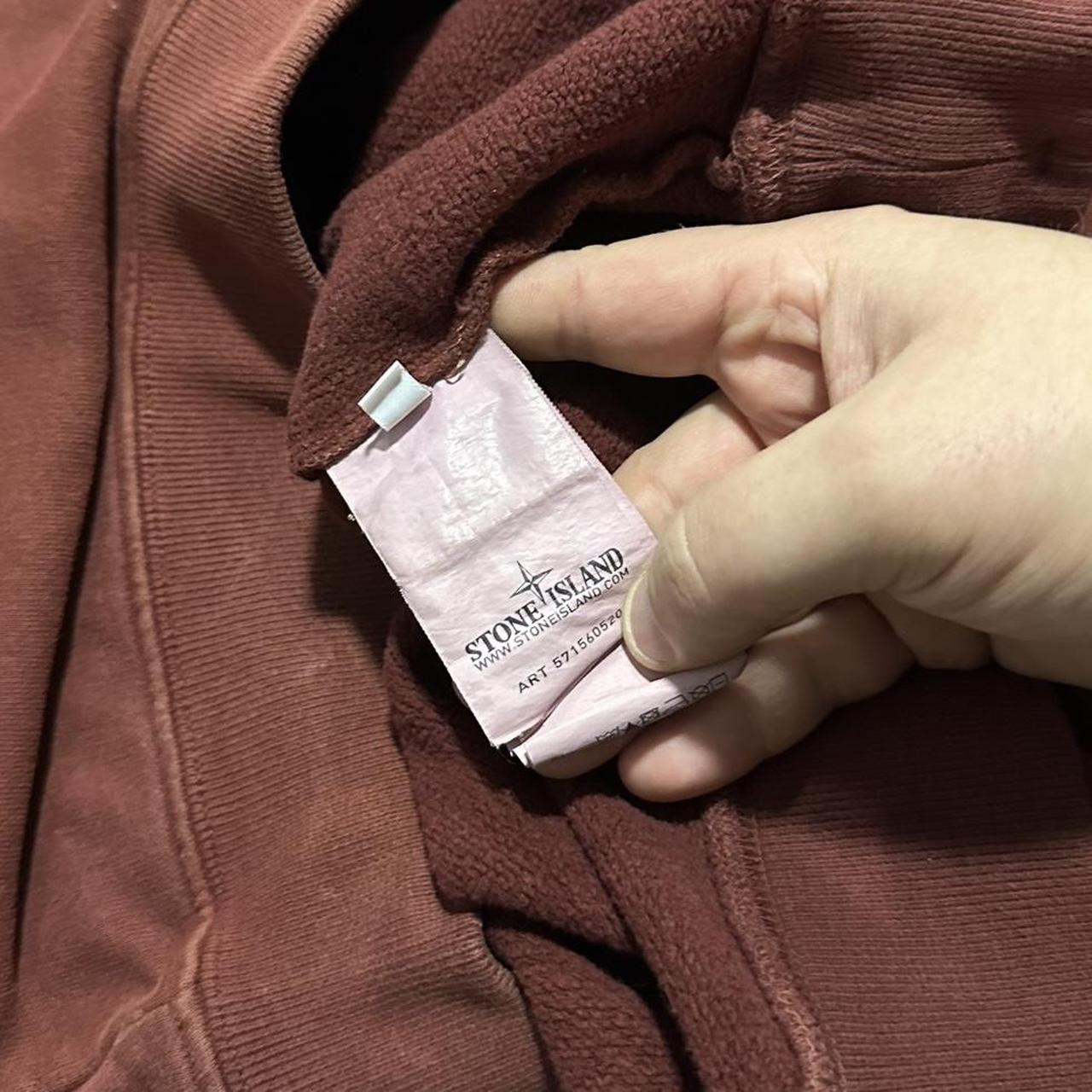 Stone Island Burgundy Pullover Crewneck