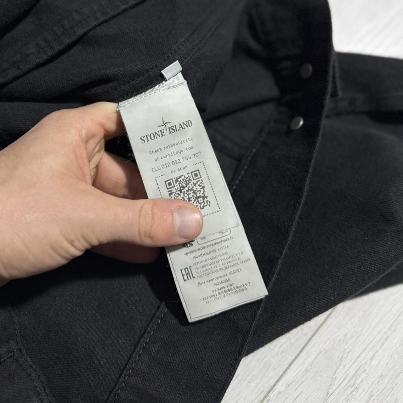 Stone Island Supreme Bull Denim Jacket | Medium, Black