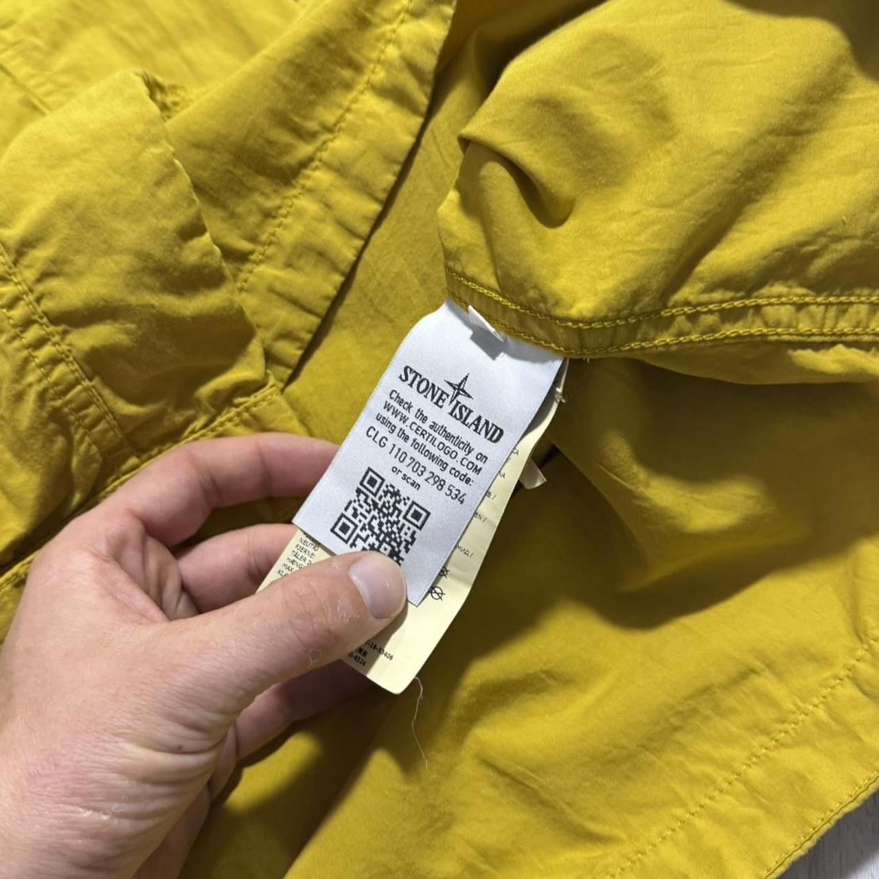 Stone Island Half Zip Smock Jacket | Large, Mustard Yellow