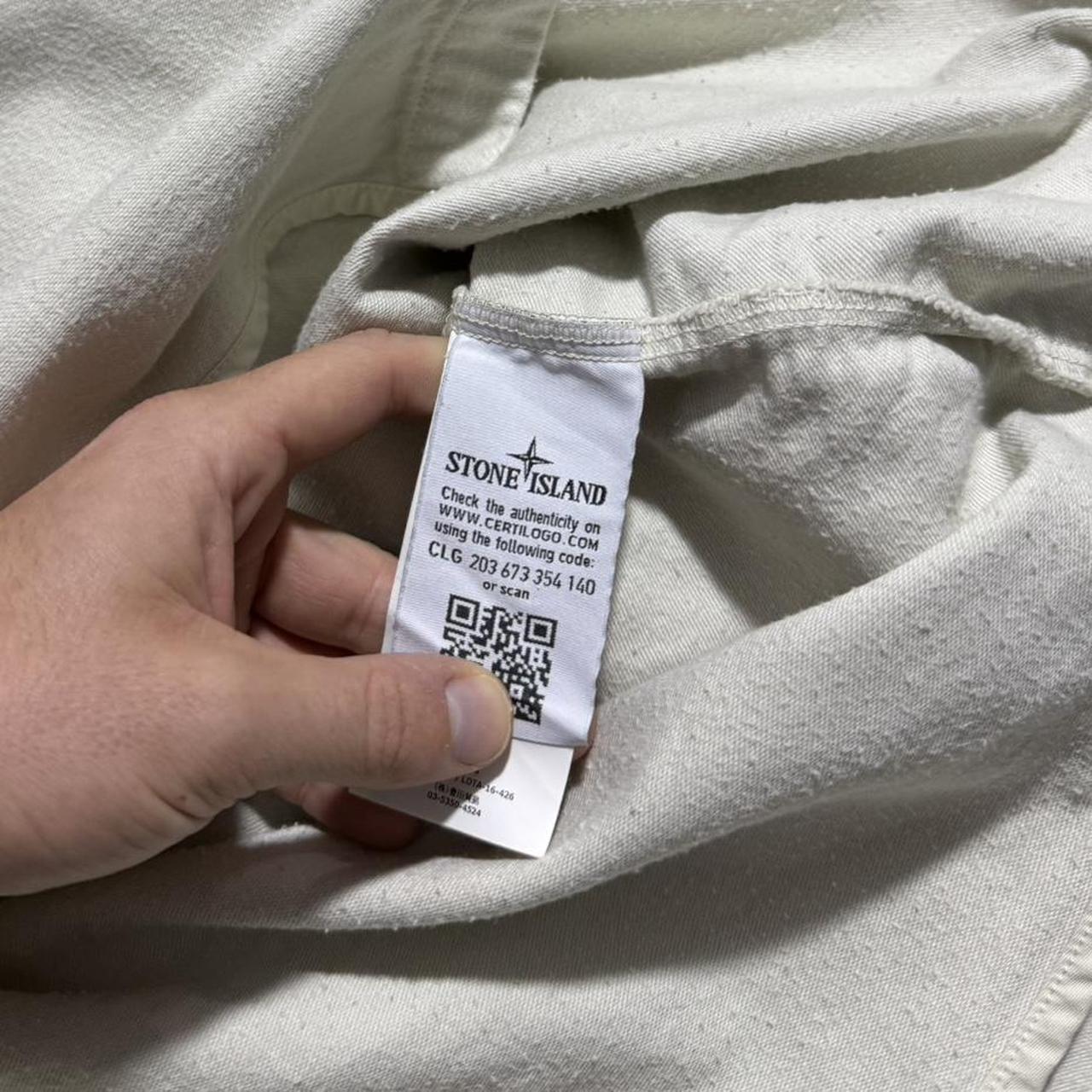 Stone Island Wool Overshirt | Small, Off-White
