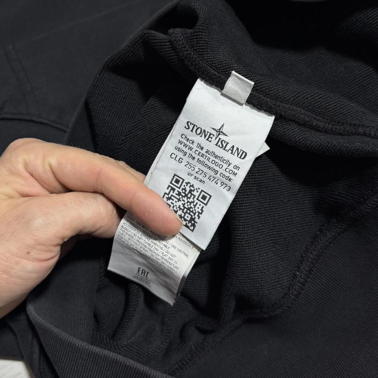 Stone Island Black Pullover Hoodie