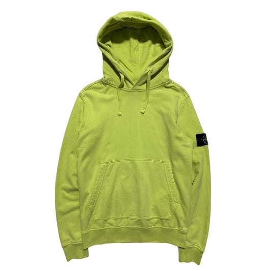 Stone Island Green Pullover Hoodie | Medium, Green
