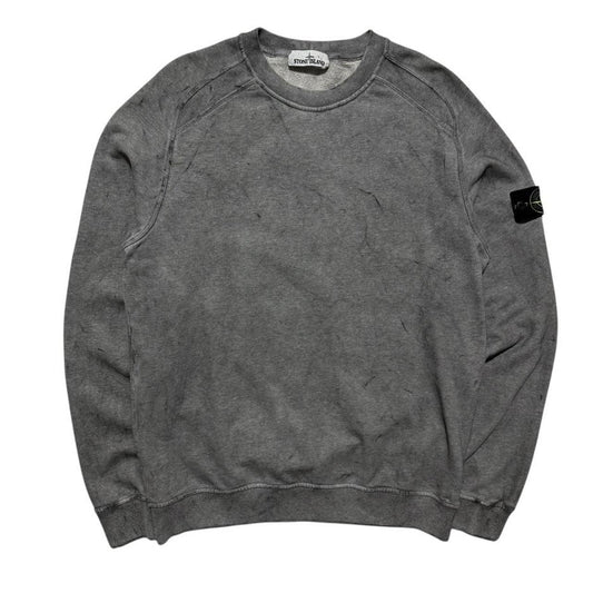 Stone Island Dust Treatment Pullover Crewneck | Large, Tan