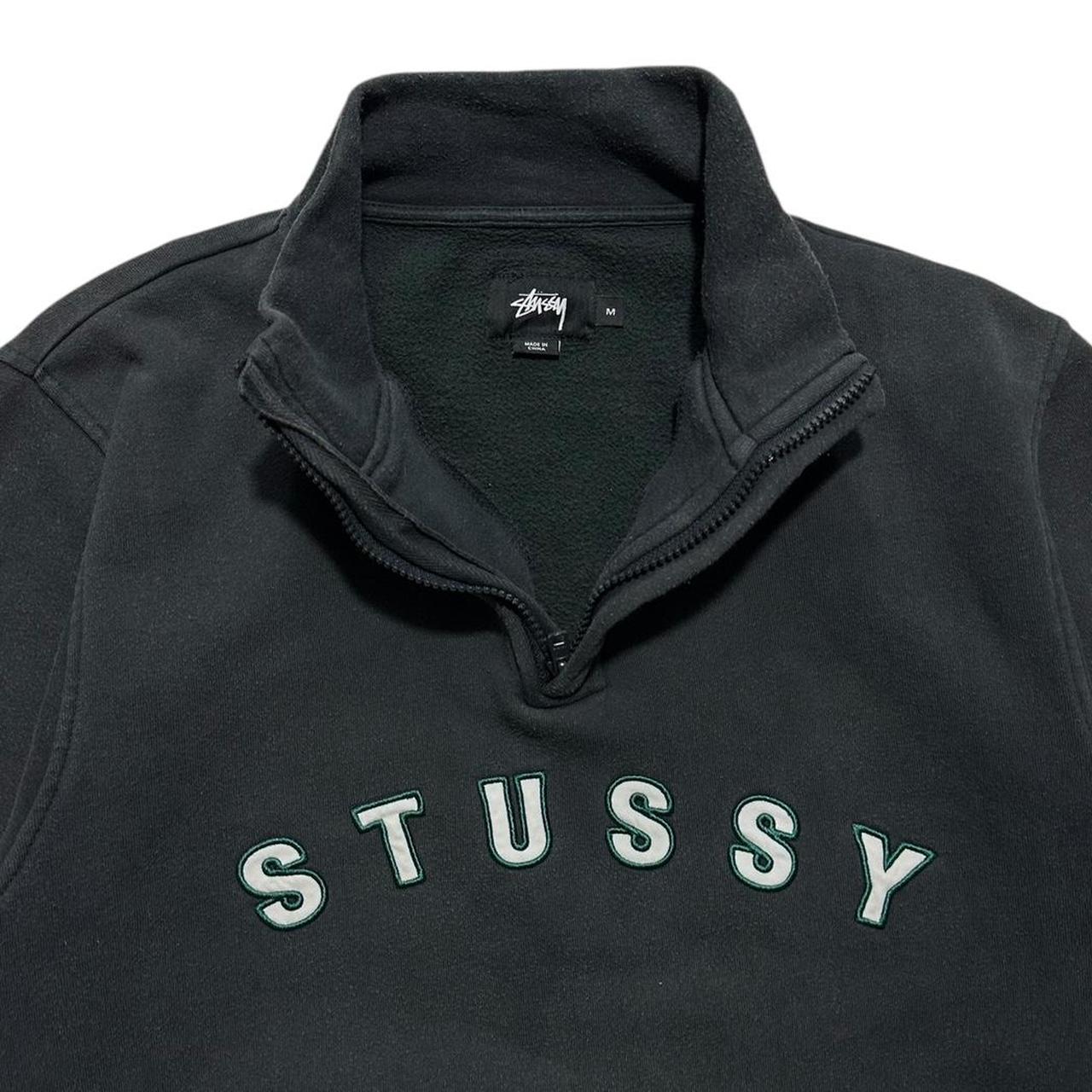 Stussy Spellout Quarter Zip Pullover